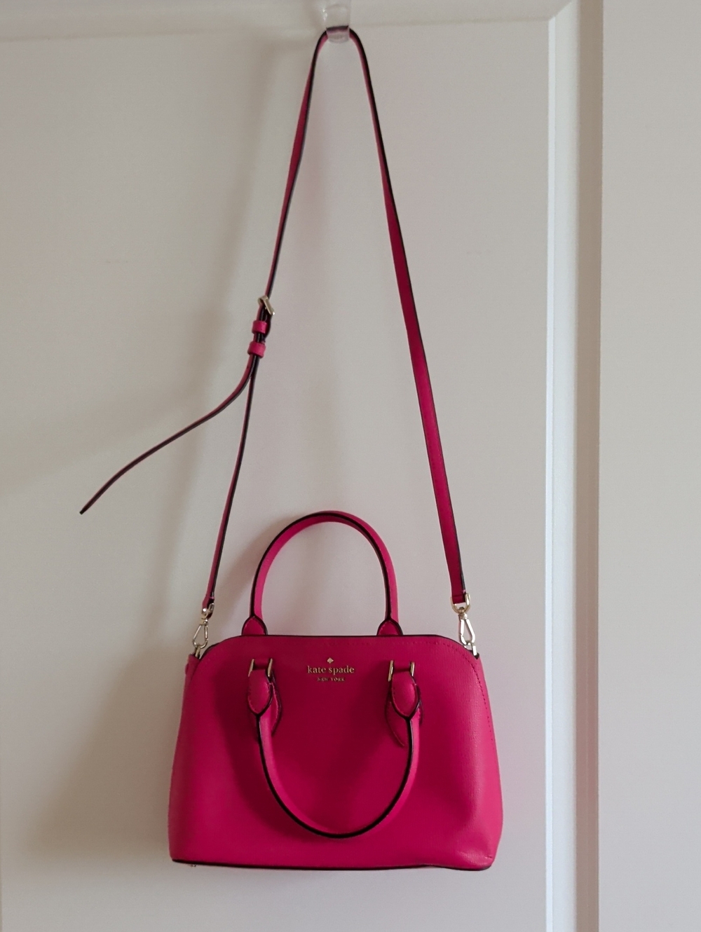 Hot Pink Crossbody Satchel - Kate Spade